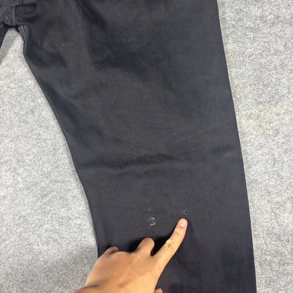 Levis 501 Original Fit Jeans Mens 40x28 Black Straight Leg Button Fly Denim - Picture 5 of 11
